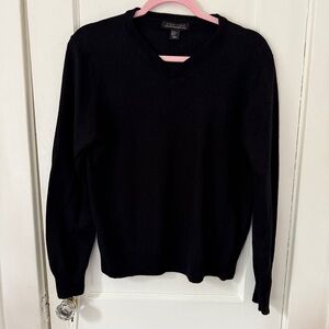 Ethan Pierce 100% Extra Fine Merino Wool Sweater Black Size XL